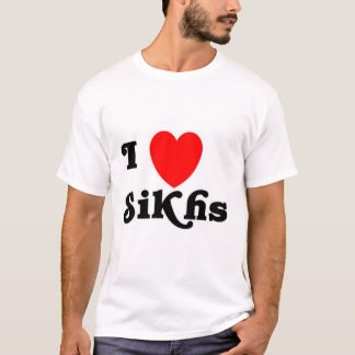 I love Sikhs (Classic text) T-Shirt