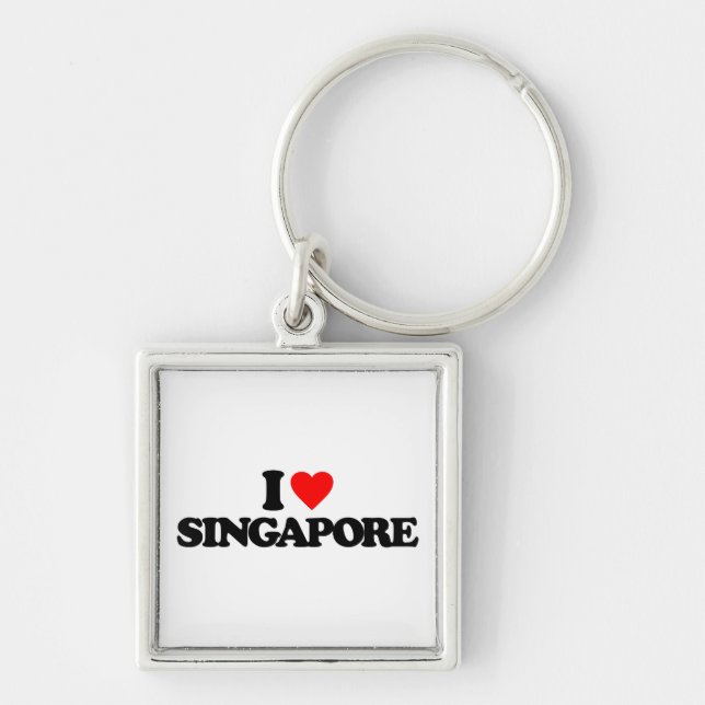 I LOVE SINGAPORE KEYCHAIN (Front)