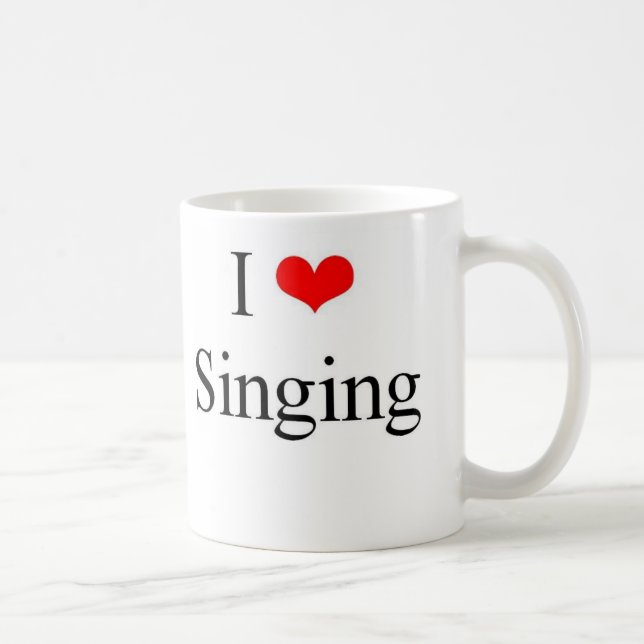 I Love Singing Coffee Mug (Right)