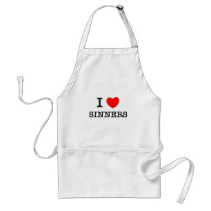 I Love Sinners Standard Apron