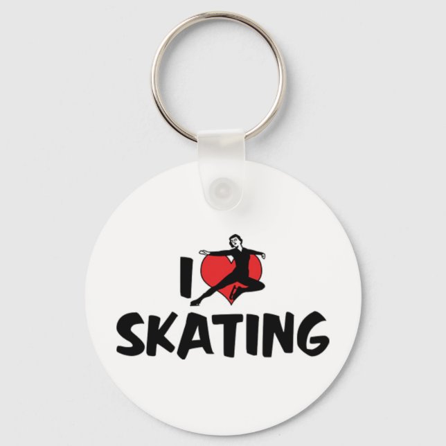 I Love Skating Keychain (Front)