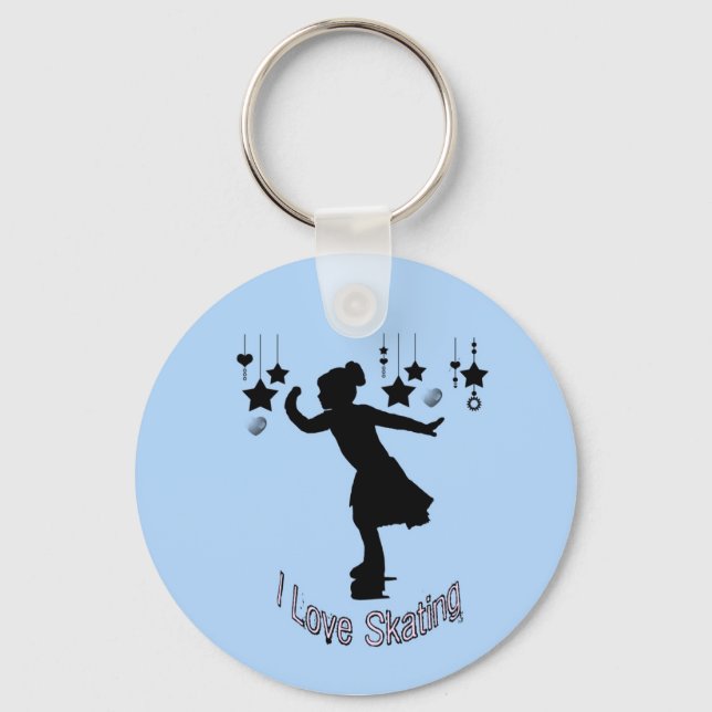 I Love Skating Keychain (Front)