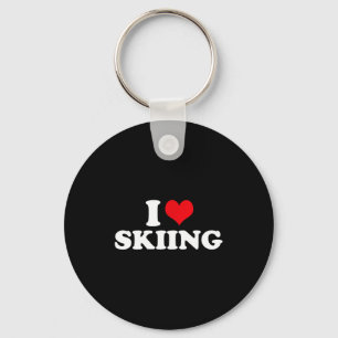 I love skiing  keychain