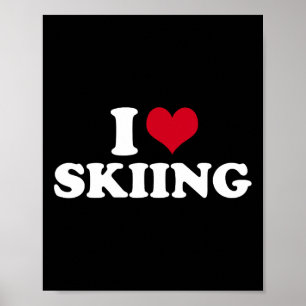 I Love Skiing Poster
