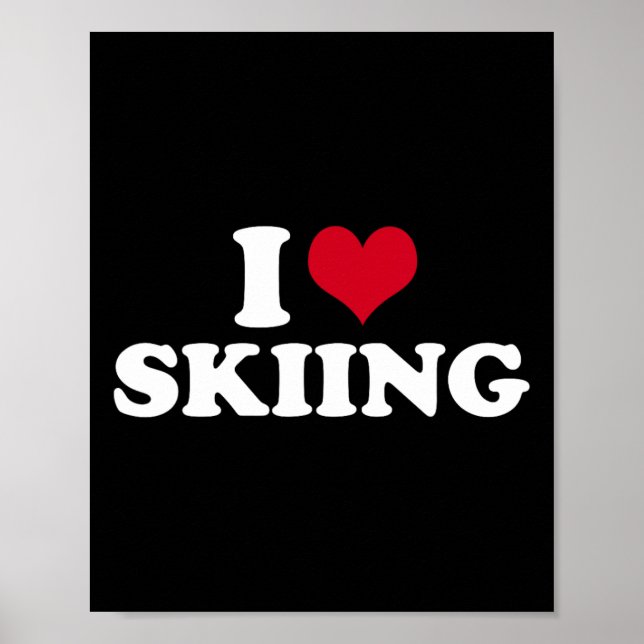 I Love Skiing  Poster (Front)