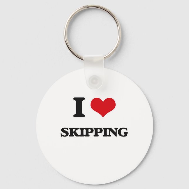 I love Skipping Keychain (Front)