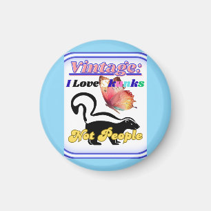 I Love Skunks, Not People Magnet