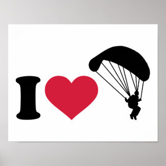 I love Sky diving Poster