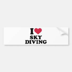 I love Skydiving Bumper Sticker