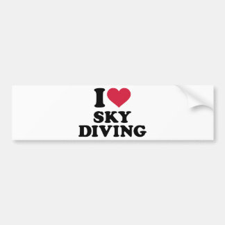 I love Skydiving Bumper Sticker