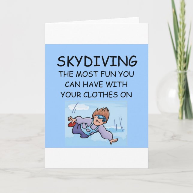 i love skydiving card (Front)