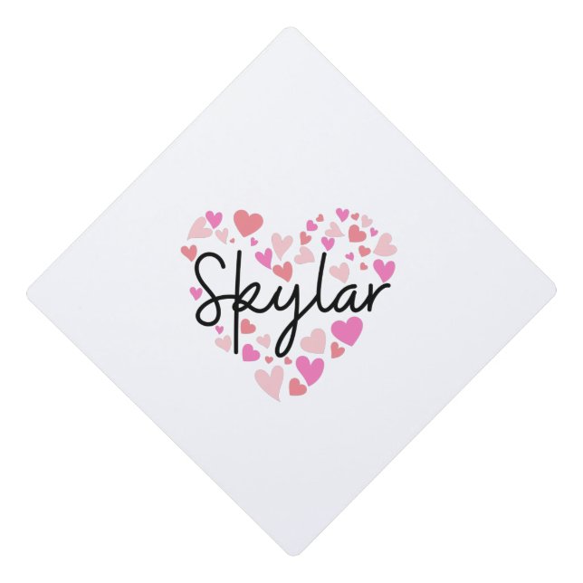 I love Skylar Graduation Cap Topper (Front)