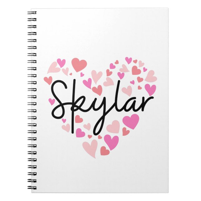 I love Skylar Notebook (Front)