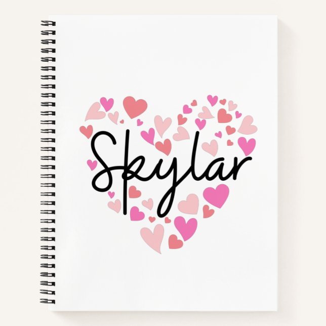 I love Skylar Notebook (Front)