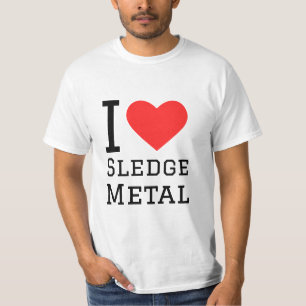 I love sledge metal square sticker T-Shirt