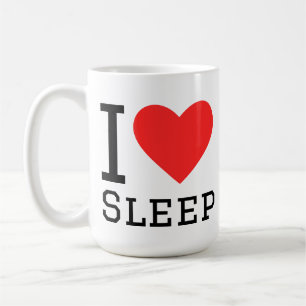 I love sleep coffee mug