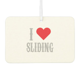 I Love Sliding Western Riding Reining Horse Air Freshener