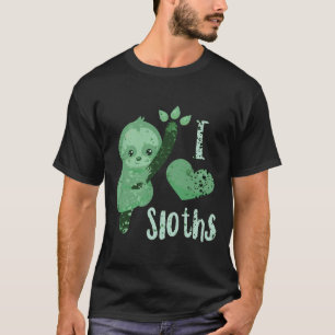 I Love Sloth Splatter T-Shirt