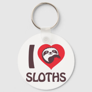 I love Sloths Keychain