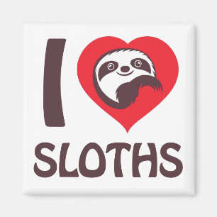 I love Sloths Magnet