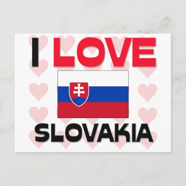 I Love Slovakia Postcard (Front)