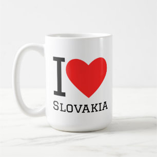 I love Slovakia square sticker Coffee Mug