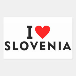 I love Slovenia country like heart travel tourism Sticker