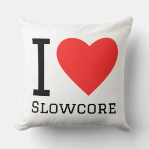 I love slowcore throw pillow