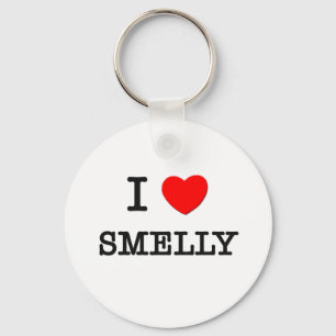 I Love Smelly Keychain