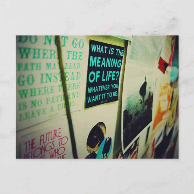 I Love Snailmail - The Meaning Of Life Postcard (Front)