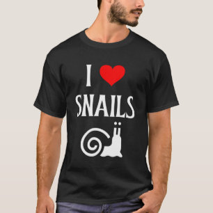 I Love Snails I Heart Snails Snail Gastropod Slug T-Shirt