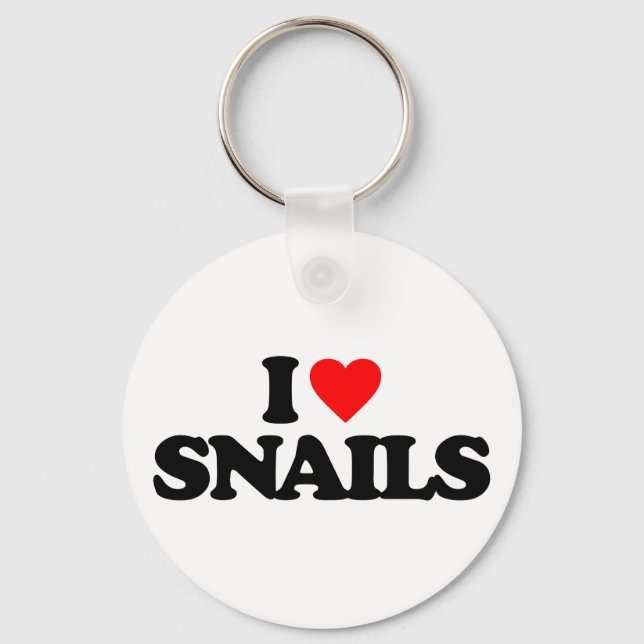 I LOVE SNAILS KEYCHAIN (Front)