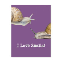 I Love Snails Snail Design