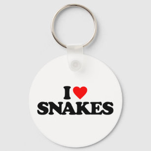 I LOVE SNAKES KEYCHAIN