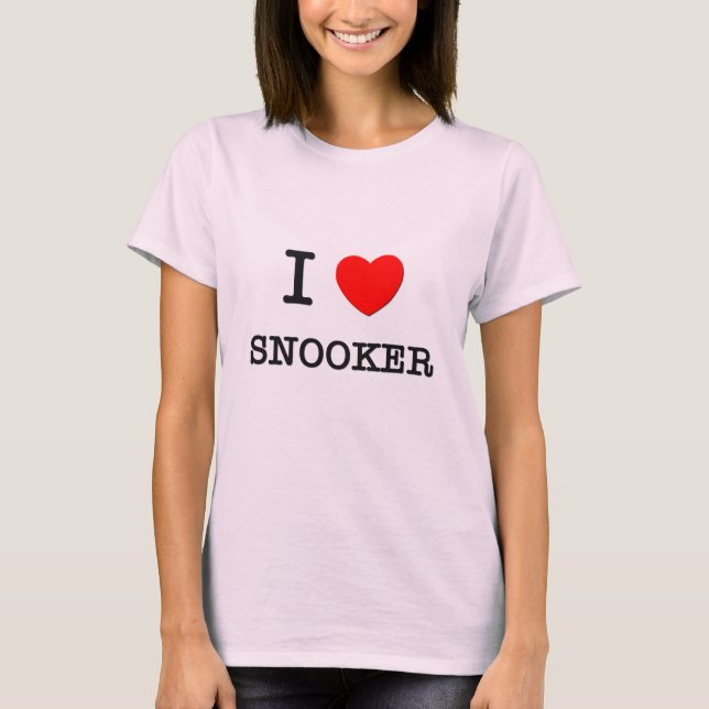 I Love Snooker T-Shirt (Front)