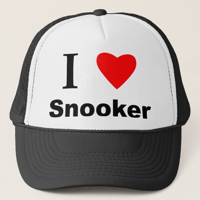 I Love Snooker Trucker Hat (Front)