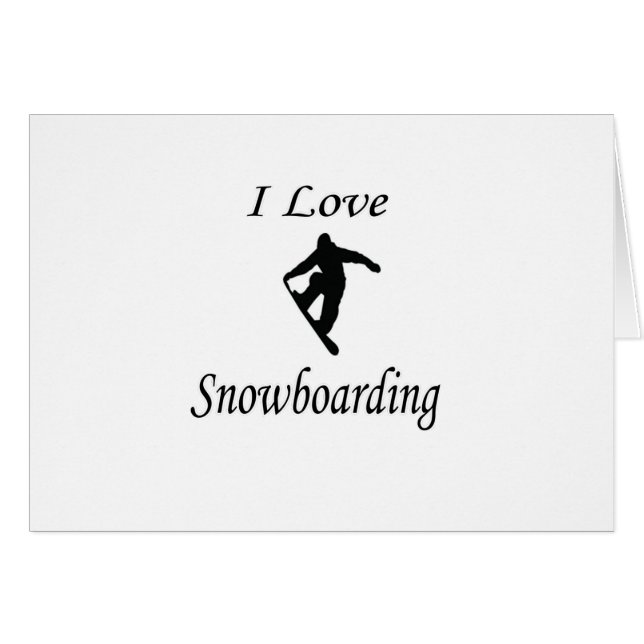 I Love Snowboard (Devant horizontal)