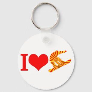 I love snowboard keychain