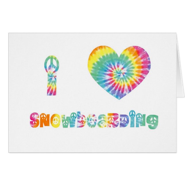 I love snowboarding. (Front Horizontal)