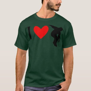I Love Snowboarding Snowboard T T-Shirt