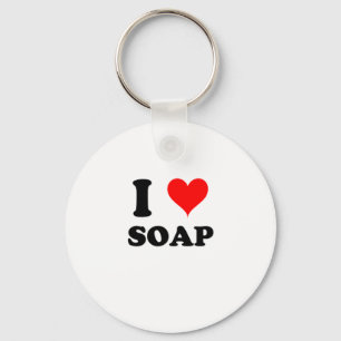 I Love Soap Keychain