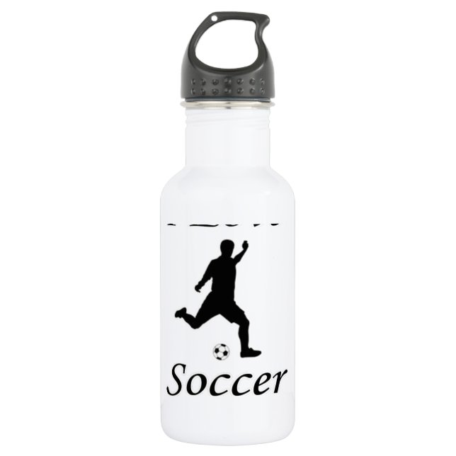 I Love Soccer 532 Ml Water Bottle (Front)