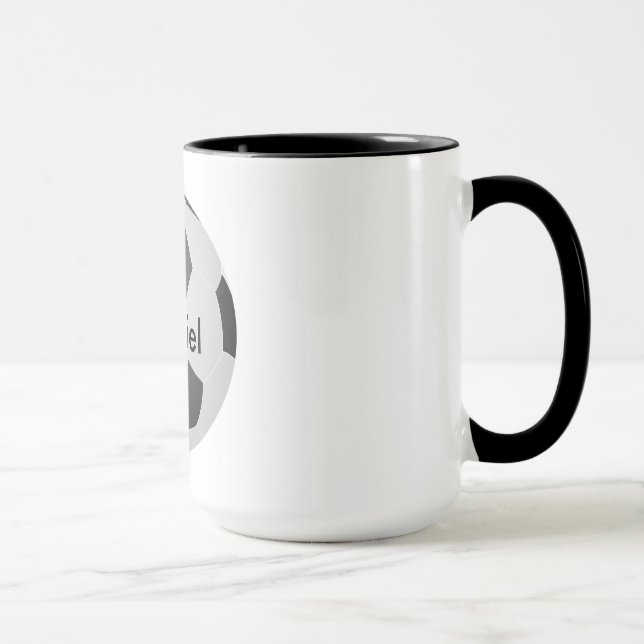 I Love Soccer Blank Customizable Mug (Right)