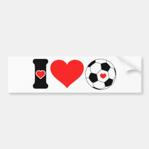 I love Soccer  Bumper Sticker