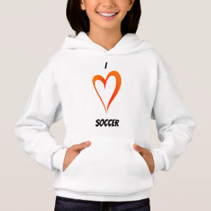 I Love Soccer - Enfants Sweat - shirt à capuche Pu