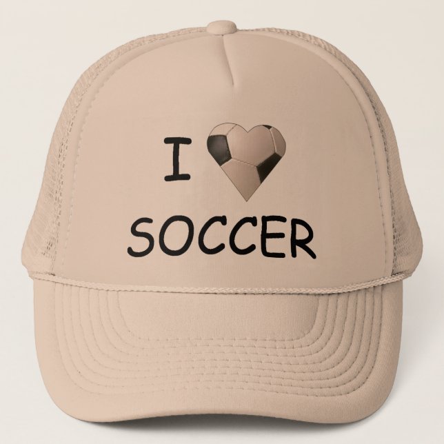 I LOVE SOCCER HAT (Front)