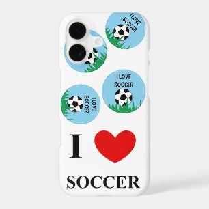 I Love Soccer iPhone 7 Bareley there case