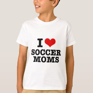 I Love Soccer Moms Heart  T-Shirt