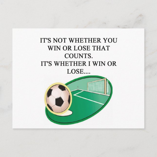 i love soccer postcard (Front)