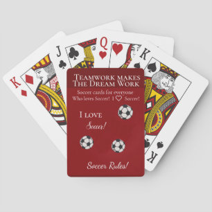 I love Soccer - Soccer Rules! Playing Cards